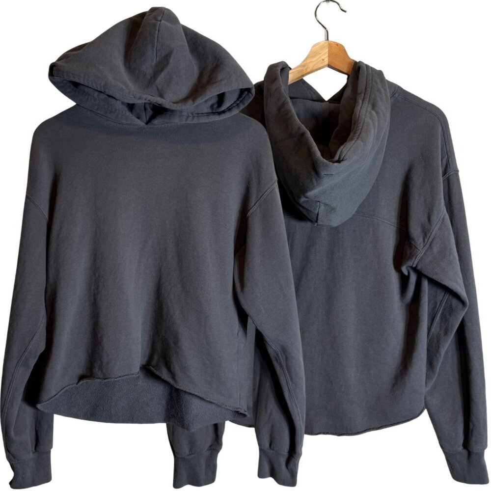 Abercrombie & Fitch Soft A&F Hoodie Sweatshirt Pullover Women's XS Gray Cropped